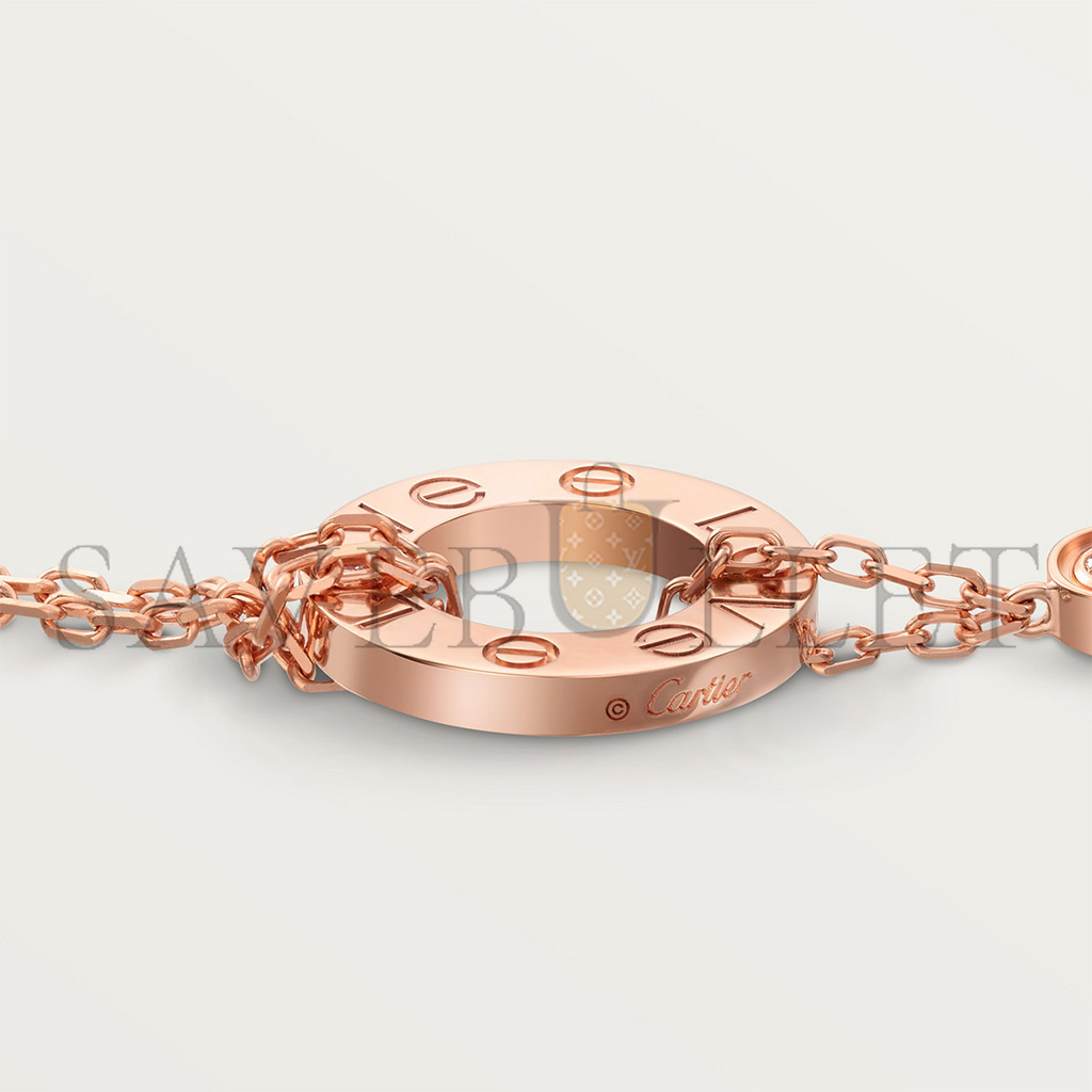 Ca*t*er bracelet love, sur chaÎne, 2 diamants b6063600